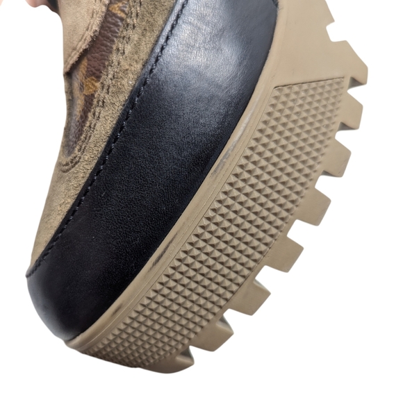 Louis Vuitton Laureate Tan Beige Black Neutral Desert Combat Boots Size EU 38 - Picture 9 of 16